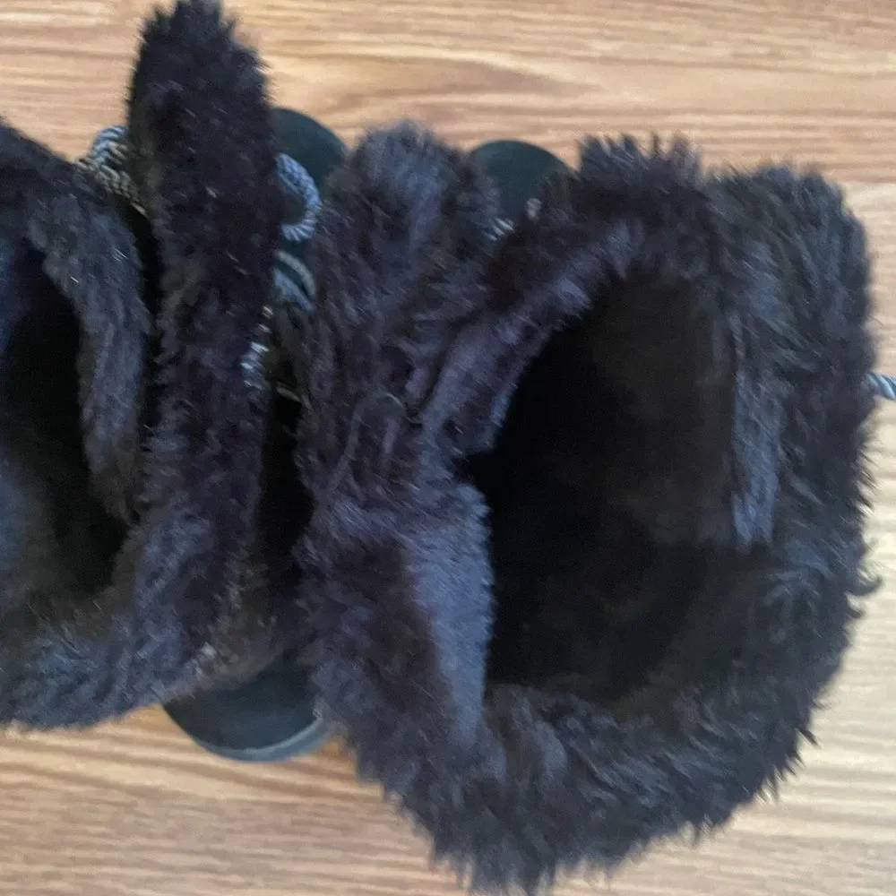 Bear Trap Winter Stay Dry System Women's Boots Size 7.5 Black